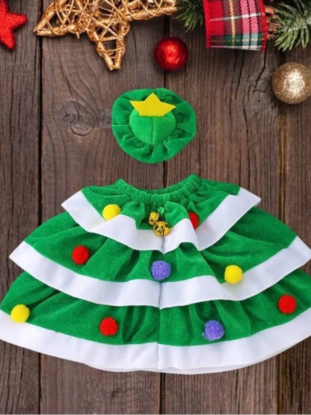 Porch Goose Duck outfit Christmas tree with star costume. - Picture 3 of 7